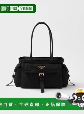 欧洲直邮PRADA (2025) Prada Explore 中号再生尼龙和皮革托特包