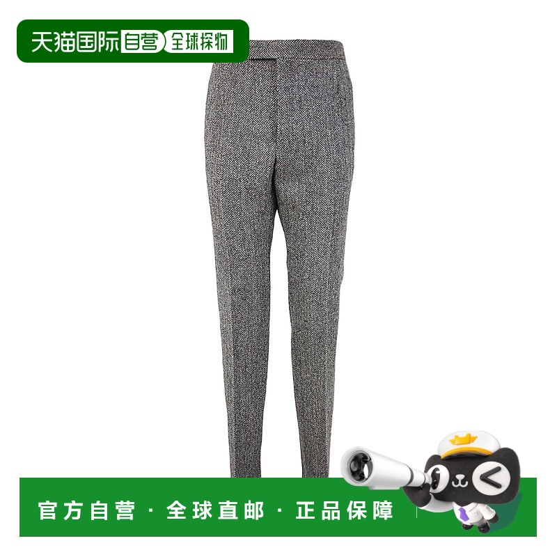 香港直邮Thom Browne 人字纹羊毛休闲裤长裤 MTC001B02508