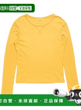 香港直邮ACNE STUDIOS 男士T恤 CL0445ABM AW2026 黄色 图案T恤