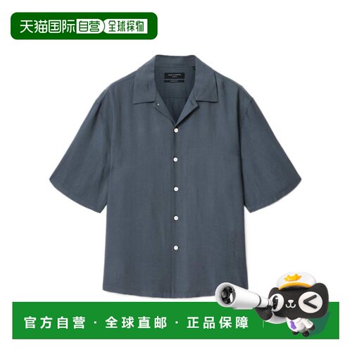 香港直邮ALL SAINTS 男士衬衫 M062SE10405 AW2026 灰色 短袖衬衫