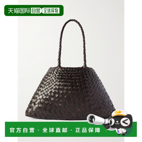 香港直邮DRAGON DIFFUSION 女士 Santa Croce 编织皮革大号手提包