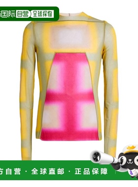 1h可退 香港直邮rick owens 瑞克 欧文斯 男士 T恤 yellow黄色 舒