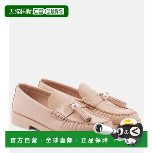 1h可退 香港直邮Jimmy Choo 周仰杰 女士 Addie 精饰漆皮乐福鞋