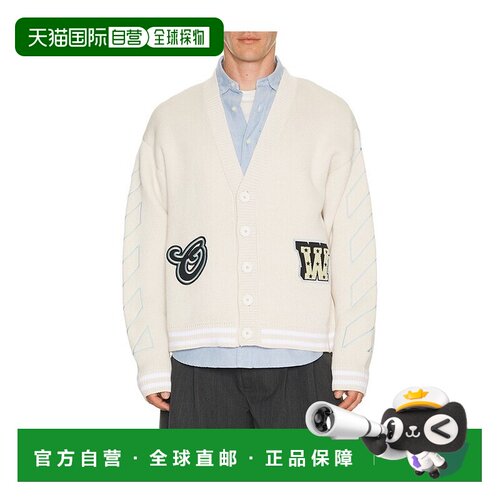 香港直邮off-white 男士 星星徽标运动针织开衫 44MHB019S26K0011