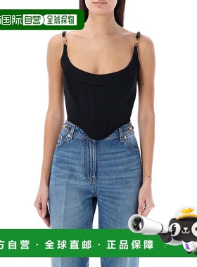 香港直邮Versace 范思哲 女士 黑色 Medusa Hardware 上装 100666