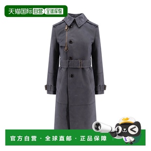 1h可退 香港直邮Burberry 巴宝莉 女士 ash-coloured 长款棉质尼