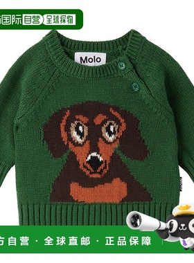 1h可退 香港直邮Molo 女童 绿色 Bless 婴儿毛衣童装 6W25K204