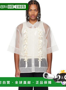 1h可退 香港直邮Simone Rocha 蒙娜 罗莎 男士 白色 Ribbon Daisy