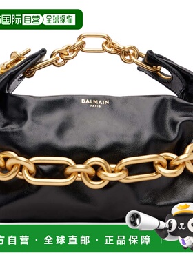 1h可退 香港直邮Balmain 巴尔曼 女士 黑色迷你 Sync 手提包 FN0A