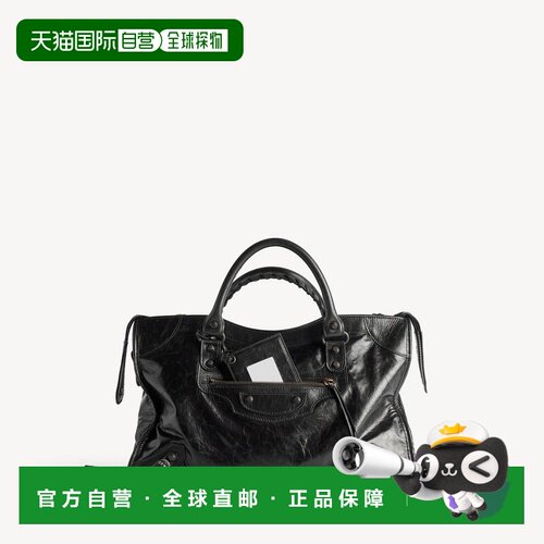 自营欧洲直邮Balenciaga巴黎世家 Le City Moyen女士红宝石手提包