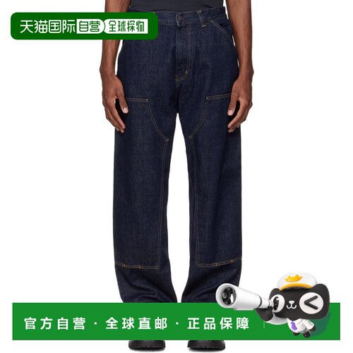 1h可退 香港直邮CARHARTT WIP 男士 海军蓝 OG Double Knee 牛仔