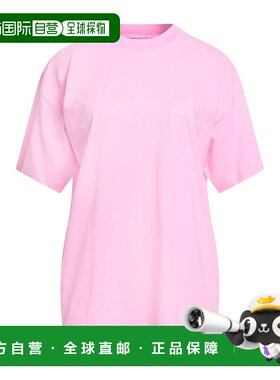 香港直邮Balenciaga 巴黎世家 女士 T恤 PINK 粉色女装时尚舒适