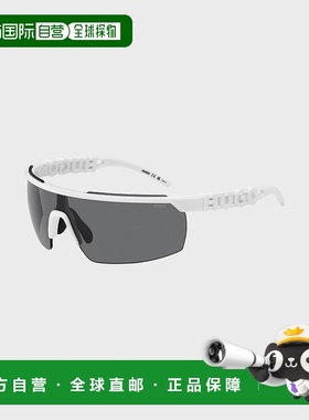 自营欧洲直邮HUGO BOSS雨果HUGO RED带 3D 徽标镜腿的白色面具式