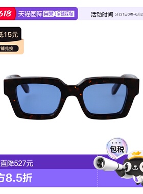 1h可退 香港直邮off-white 女士 雪茄色蓝色醋纤太阳眼镜 OERI008