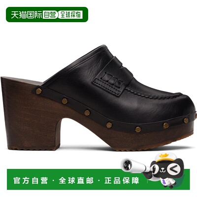 香港直邮A.P.C. 女士 黑色 Les Sabots 高跟鞋 PXBVGF53327LzzBla