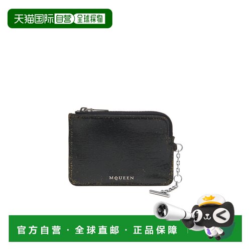 香港直邮ALEXANDER MCQUEEN 25FW 拉链零钱包 Men 【付后1h可退】