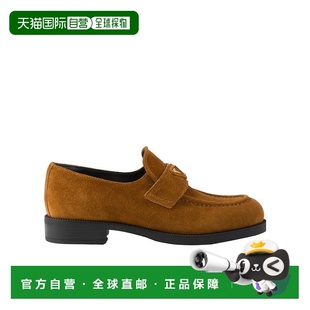 香港直邮Prada 1D329NE1DFG025普拉达厚底 徽标细节乐福鞋