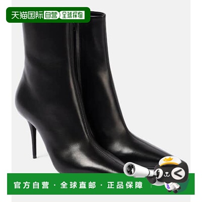 1h可退 香港直邮Saint Laurent 圣罗兰 女士 Ashley 90 皮质短靴