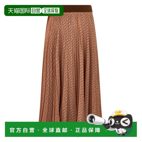1h可退 香港直邮HERNO 女士半身裙 GN000106D128862240 SS2026 褐