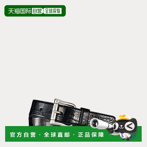 自营欧洲直邮RALPH LAUREN拉夫劳伦Purple Label鳄鱼皮腰带皮带