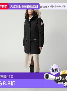香港直邮 Canada Goose 加拿大鹅女士黑色Trillium派克羽绒服保暖