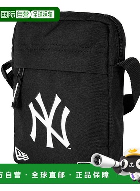 自营欧洲直邮NEW ERA SIDE BAG系列 男女通用黑色帆布斜挎包新款