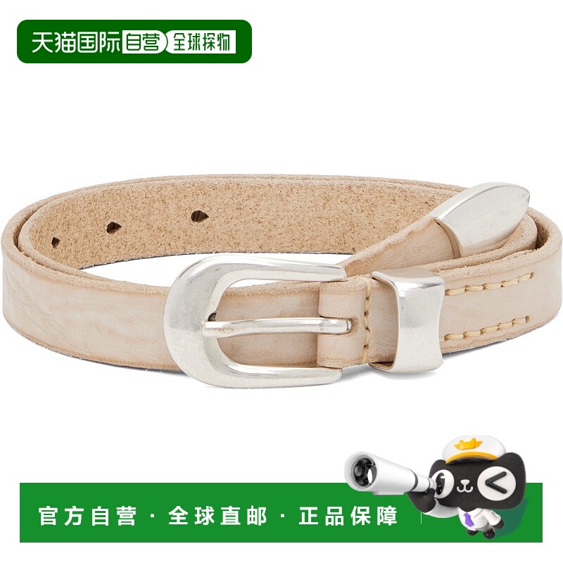 1h可退 香港直邮Our Legacy 男士 灰白色 2 CM 腰带 A4258CCW