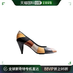 思琳 Heel 女士Triangle 香港直邮Celine 宽纹水蛇皮高跟鞋