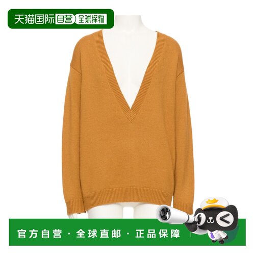香港直邮VALENTINO 女士针织衫 BKC76ZAJ6JB5 SS2026 橙色 长袖针