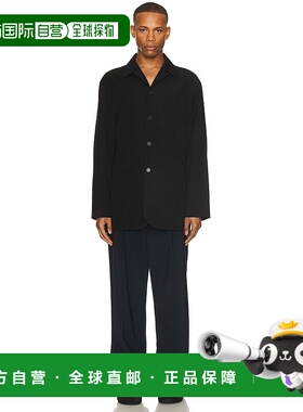 1h可退 香港直邮The Row 男士 Casey 衬衫 520W2974 black黑色 舒