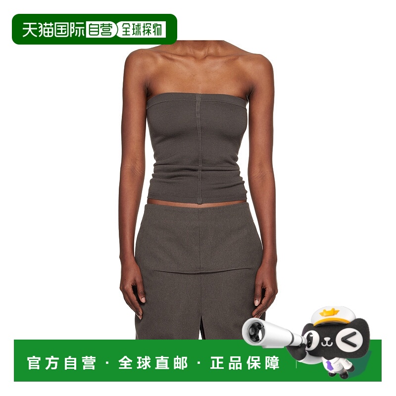 香港直邮Rick Owens Concordians Runway 羊绒抹胸 RO02E4674WS