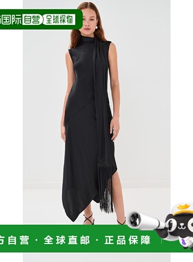 1h可退 香港直邮Acne Studios 艾克妮 女士 粘胶纤维柔软缎面长衫