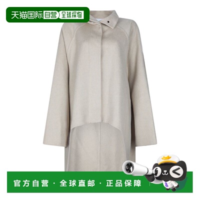 1h可退 香港直邮alaia 女士 沙色羊绒大衣 AA9M1207T500D