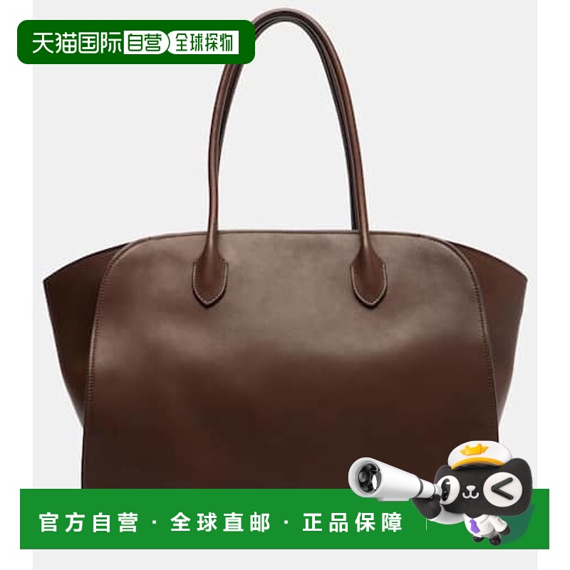 香港直邮The Row 女士 Marlo 14 皮革手提包 brown棕色 舒适时尚