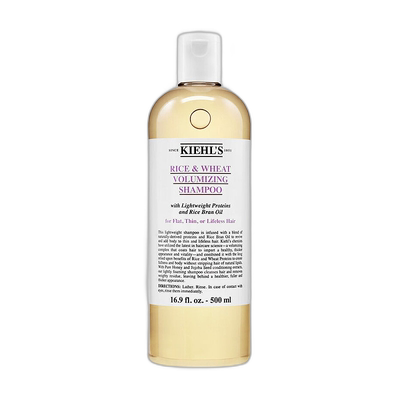 欧洲直邮Kiehl's/科颜氏大米小麦丰盈洗发露500ML正品