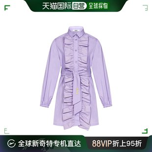 裙童装 香港直邮Msgm 女童 荷叶边细节衬衫 MS029427071