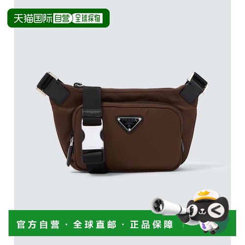 香港直邮Prada 普拉达 男士 Re-Nylon 皮革饰边肩包斜挎包单肩包