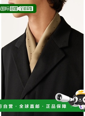 自营欧洲直邮Loro Piana 男士棕色真丝围巾