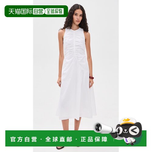 1h可退 美国直邮THEORY 希尔瑞 女士 不对称褶皱背心连衣裙