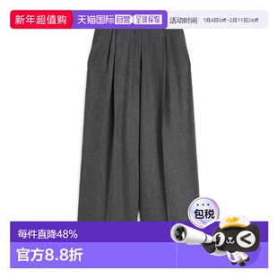 1h可退 香港直邮Max Mara 腰带环休闲裤 9136065306阔腿裤裤子