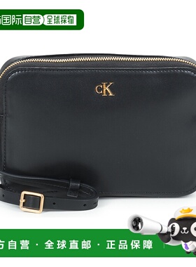 欧洲直邮Calvin Klein Jeans包女单肩背带斜挎包黑色CK CAMERA BA