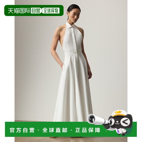 自营欧洲直邮Ralph Lauren拉夫劳伦 Eldred女士白色棉质泡泡纱连