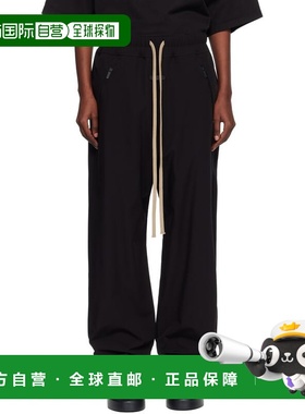 1h可退 香港直邮essentials fear of god 女士 黑色运动裤 FG25FW