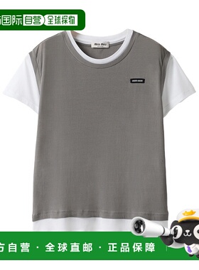 香港直邮Miu Miu 短袖T恤 MJN57311QGSOOO