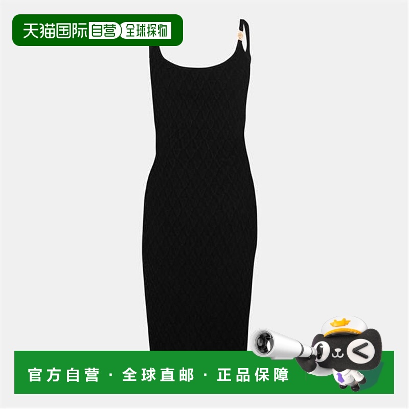 香港直邮versace 范思哲 女士 迷你连衣裙 black黑色 舒适时尚