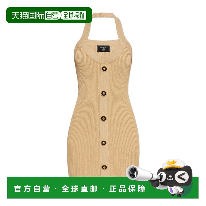香港直邮Balmain 露背连衣裙 EF1R4023KI10