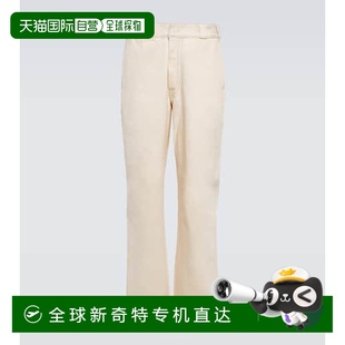 香港直邮Prada 男士 1h可退 普拉达 舒适时 直筒牛仔裤 white白色