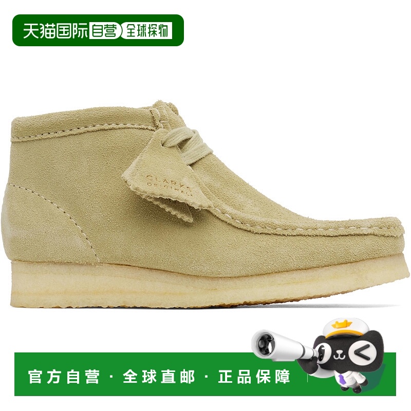 香港直邮Clarks Originals 女士 米色 Wallabee 踝靴 26155520