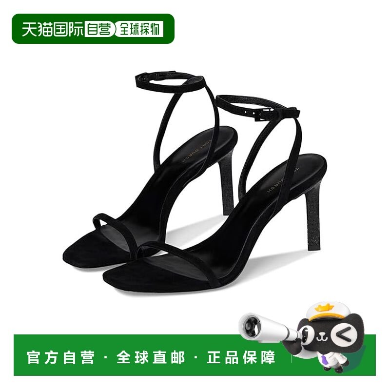 1h可退 香港直邮Tory Burch 托里 伯奇 女士 90mm 密镶鞋跟凉鞋,女鞋,时装凉鞋,淘宝优惠券,粉丝福利购,淘宝优惠卷