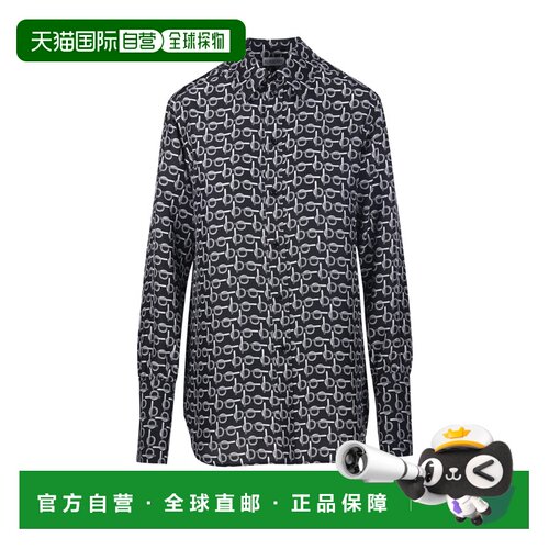 1h可退 香港直邮BURBERRY 女士衬衫 8090732B9593 SS2024 黑色 Bu